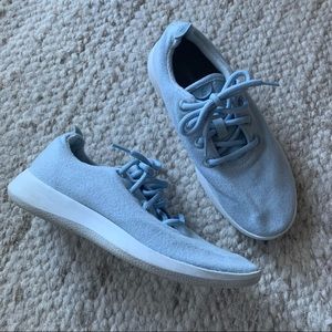 {allbirds} sky blue wool runners size 9